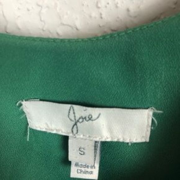 Joie Green Tank Dress Trudy Mini Stripe Silk - Picture 4 of 6